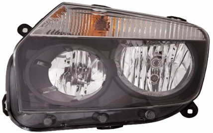 RENAULT DUSTER 2011 BLACK HEADLAMP LH